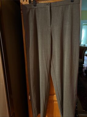 Briggs New York Wide-Leg Women's Dress Pants in Grey